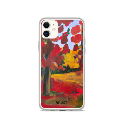 Funda transparente para iPhone® Red Forest