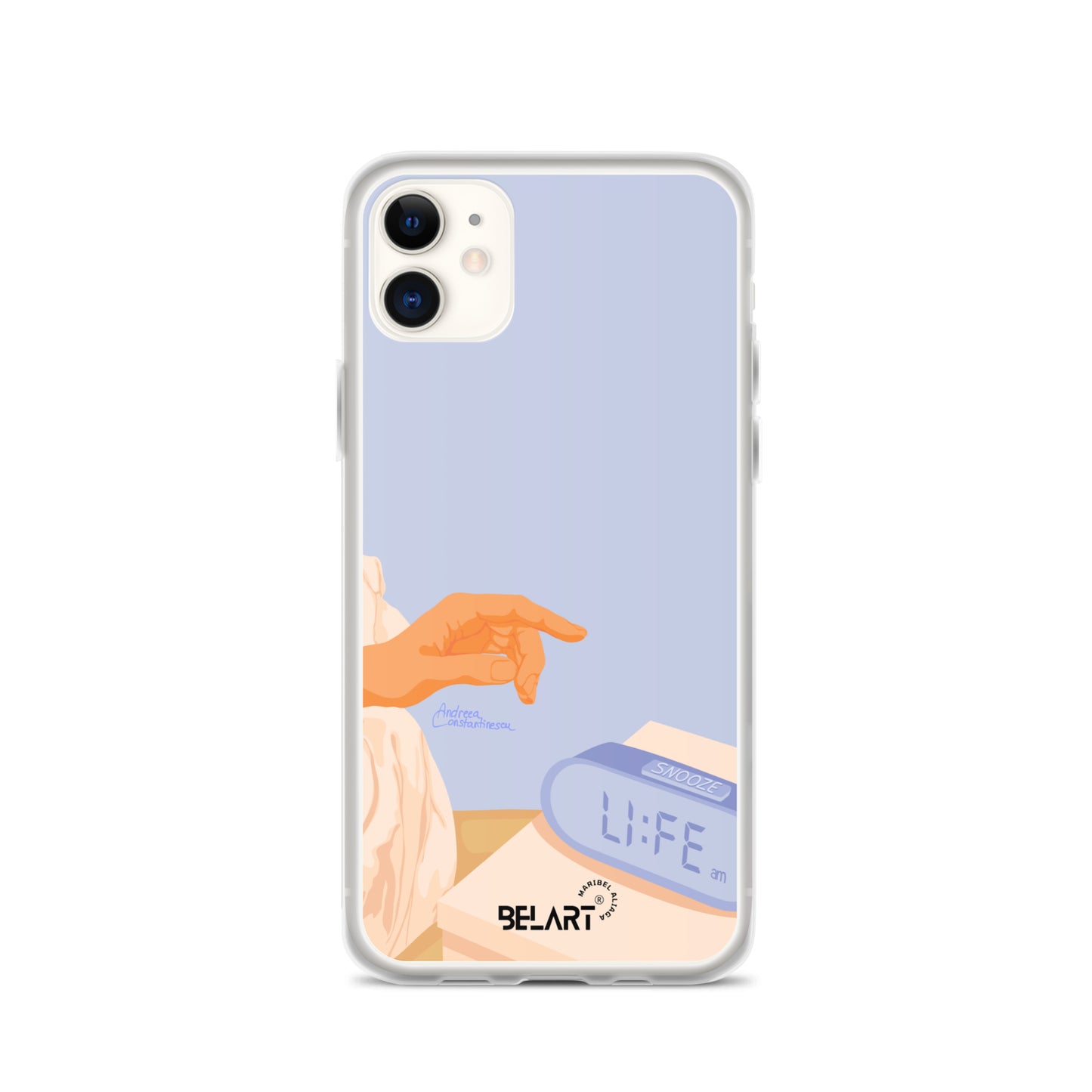 Funda transparente para iPhone® Snooze AM