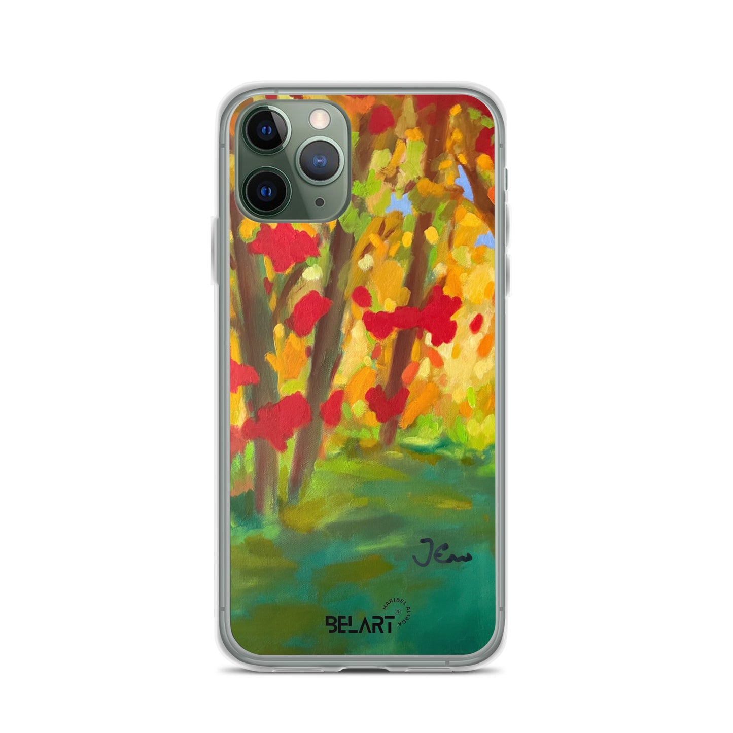 Funda transparente para iPhone® Autumn Leaves