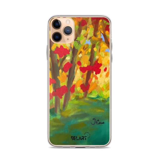 Funda transparente para iPhone® Autumn Leaves