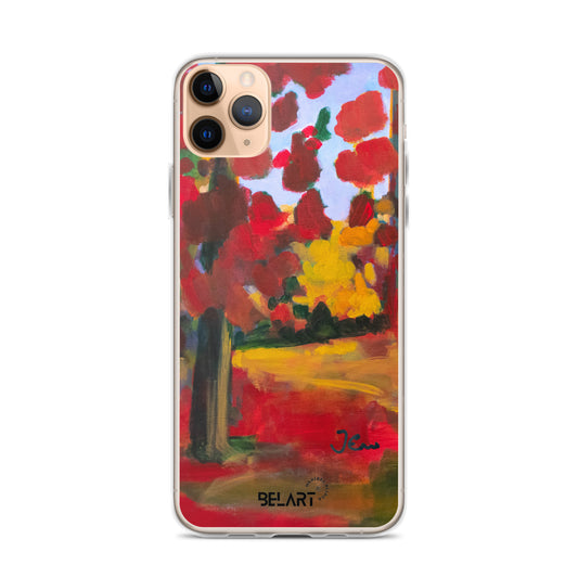 Funda transparente para iPhone® Red Forest