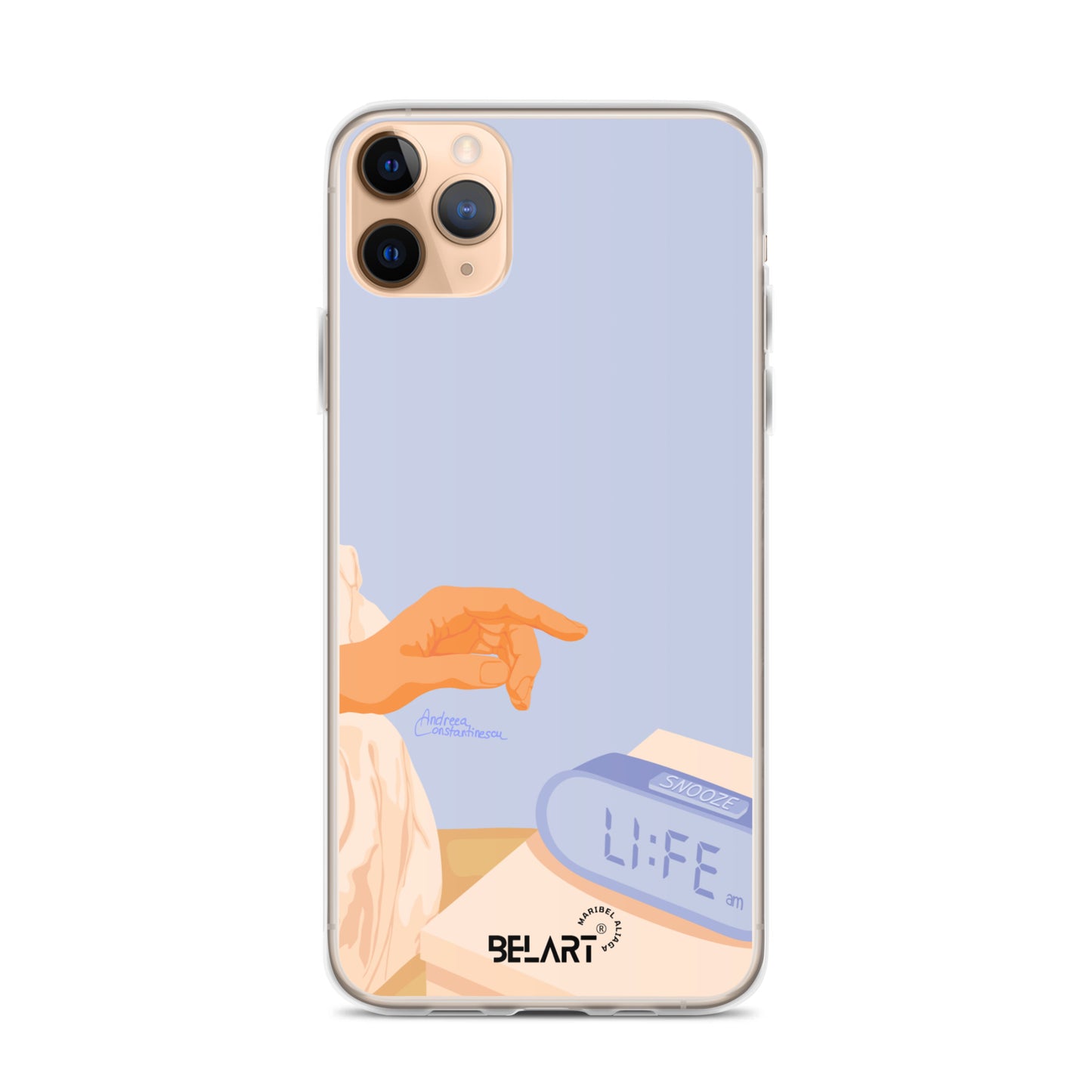 Funda transparente para iPhone® Snooze AM