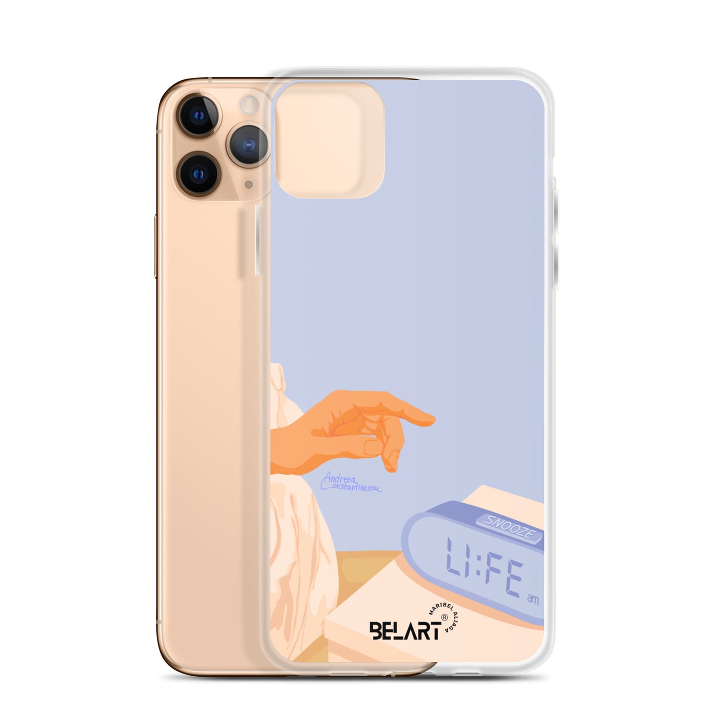 Funda transparente para iPhone® Snooze AM