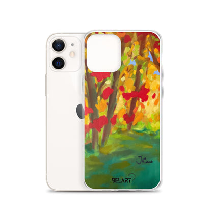 Funda transparente para iPhone® Autumn Leaves