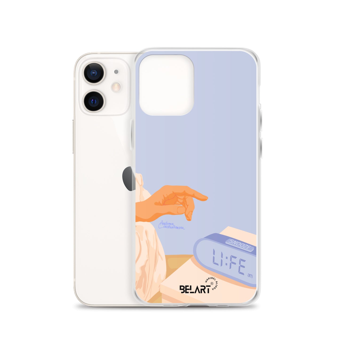 Funda transparente para iPhone® Snooze AM