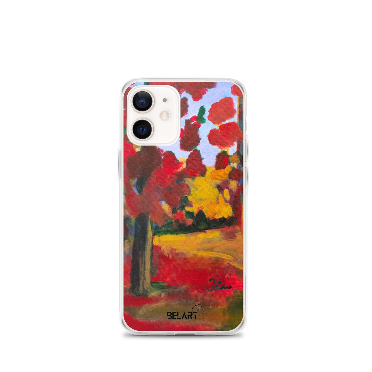 Funda transparente para iPhone® Red Forest