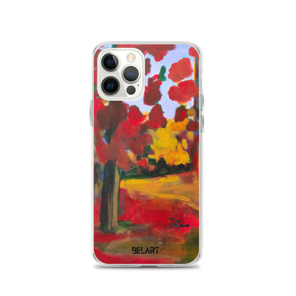 Funda transparente para iPhone® Red Forest