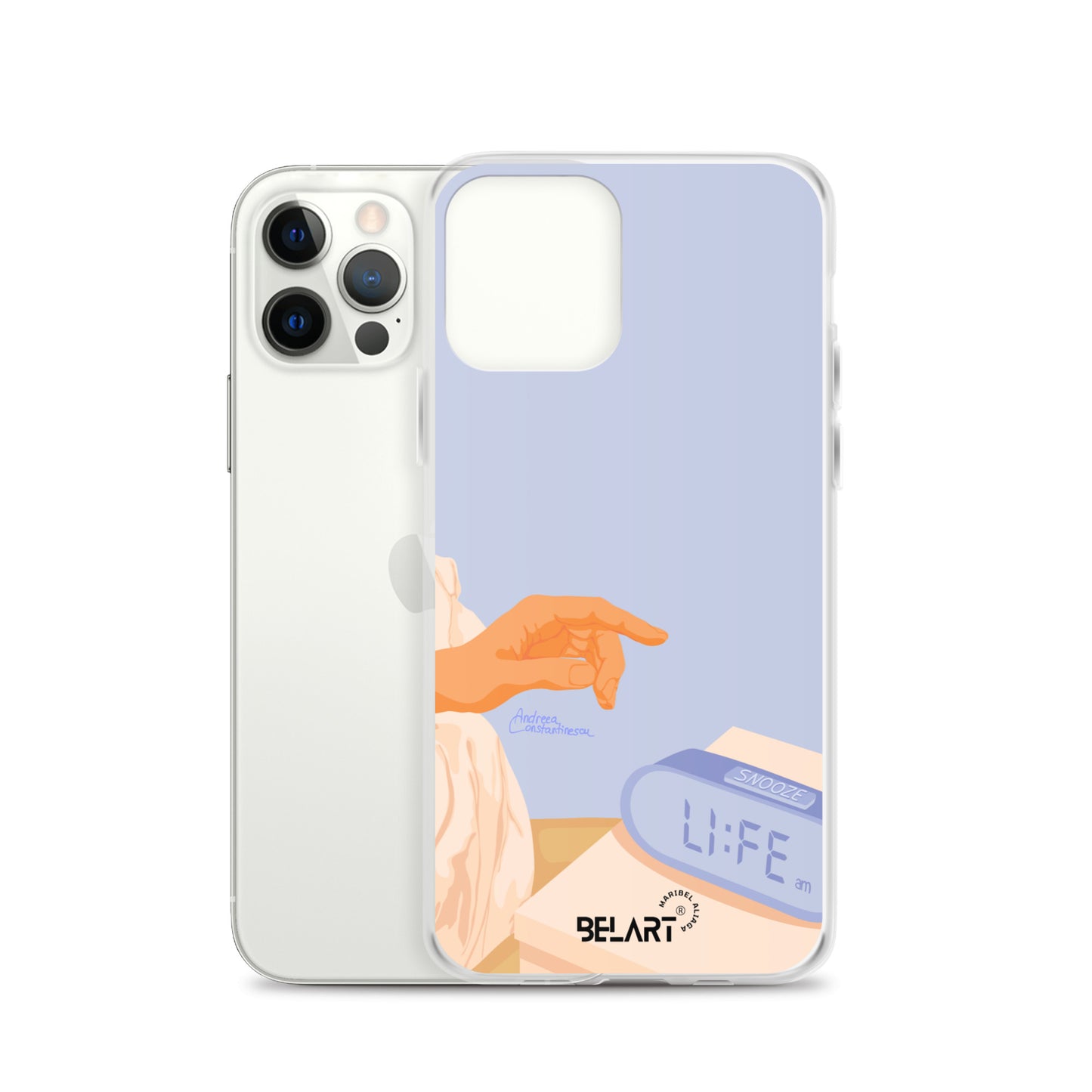 Funda transparente para iPhone® Snooze AM