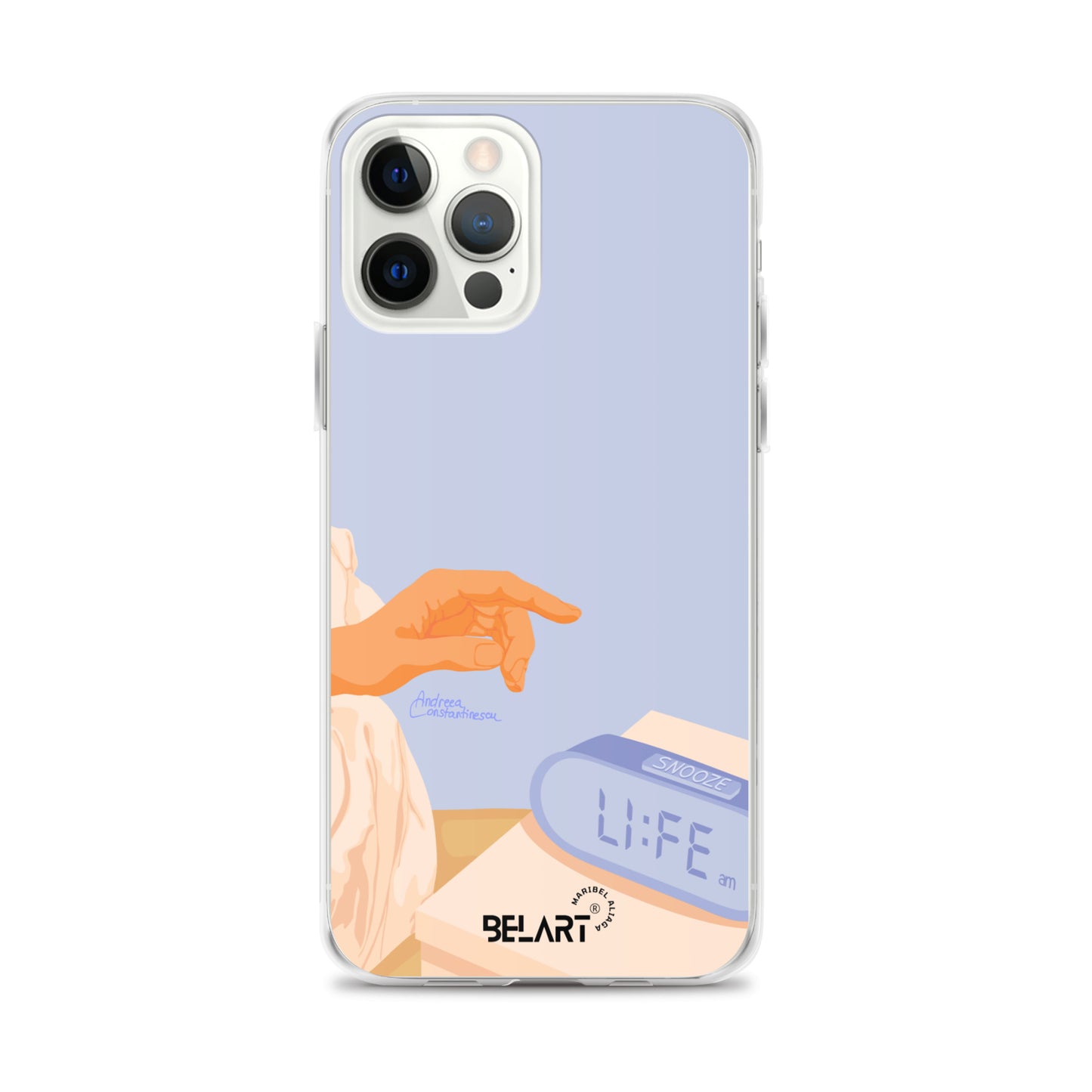 Funda transparente para iPhone® Snooze AM