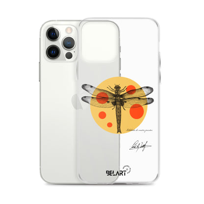 Funda transparente para iPhone® Libélula De Cuatro Puntos