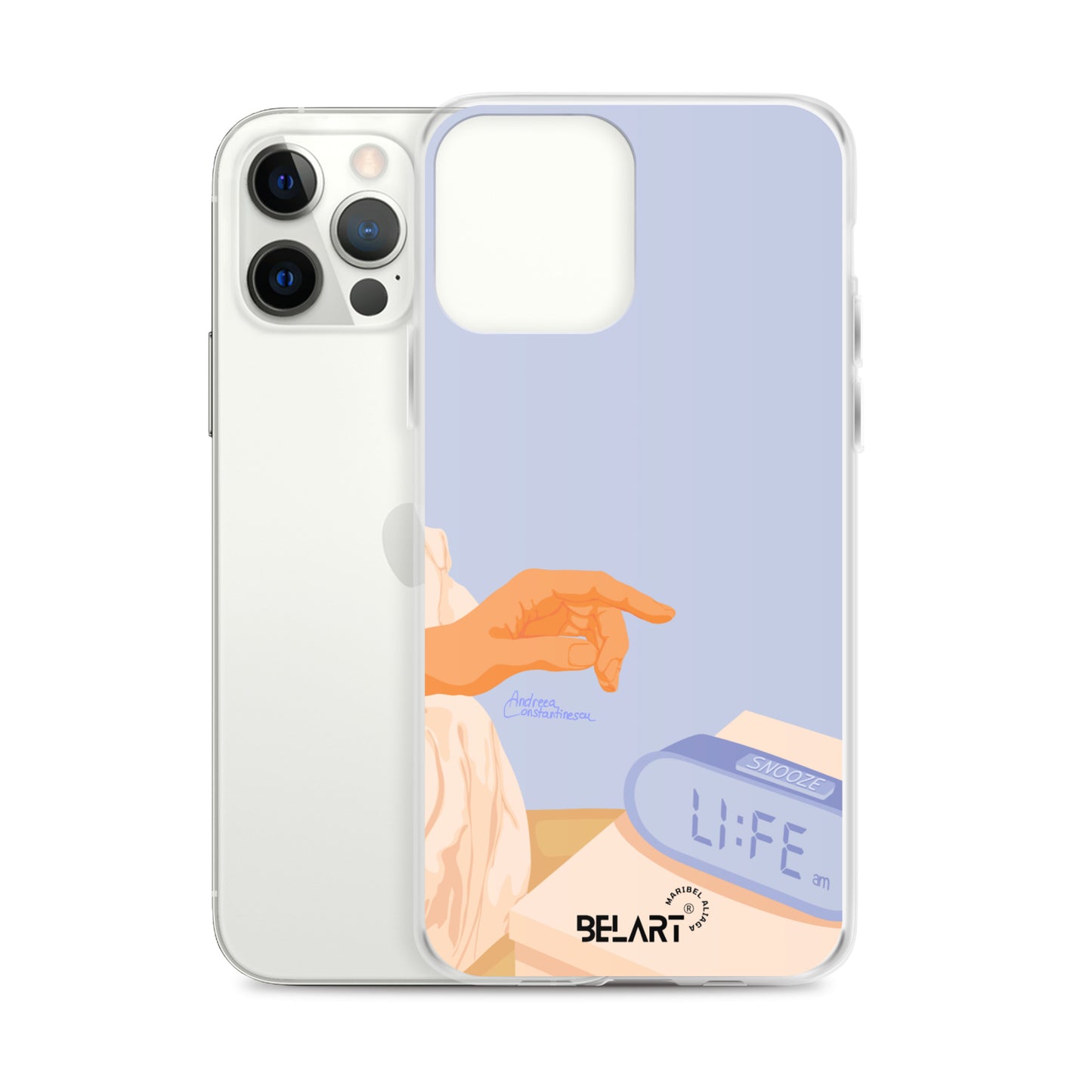 Funda transparente para iPhone® Snooze AM
