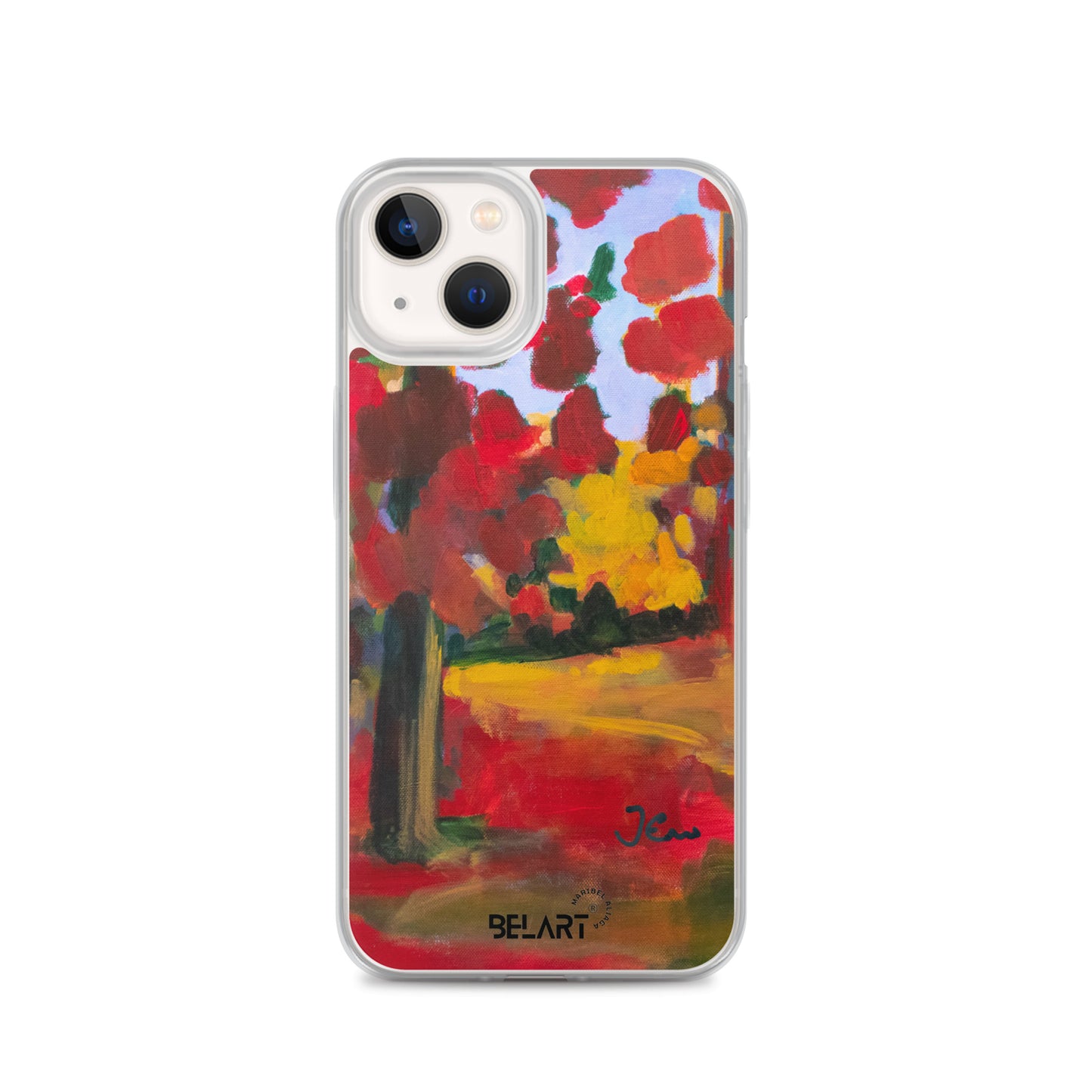 Funda transparente para iPhone® Red Forest