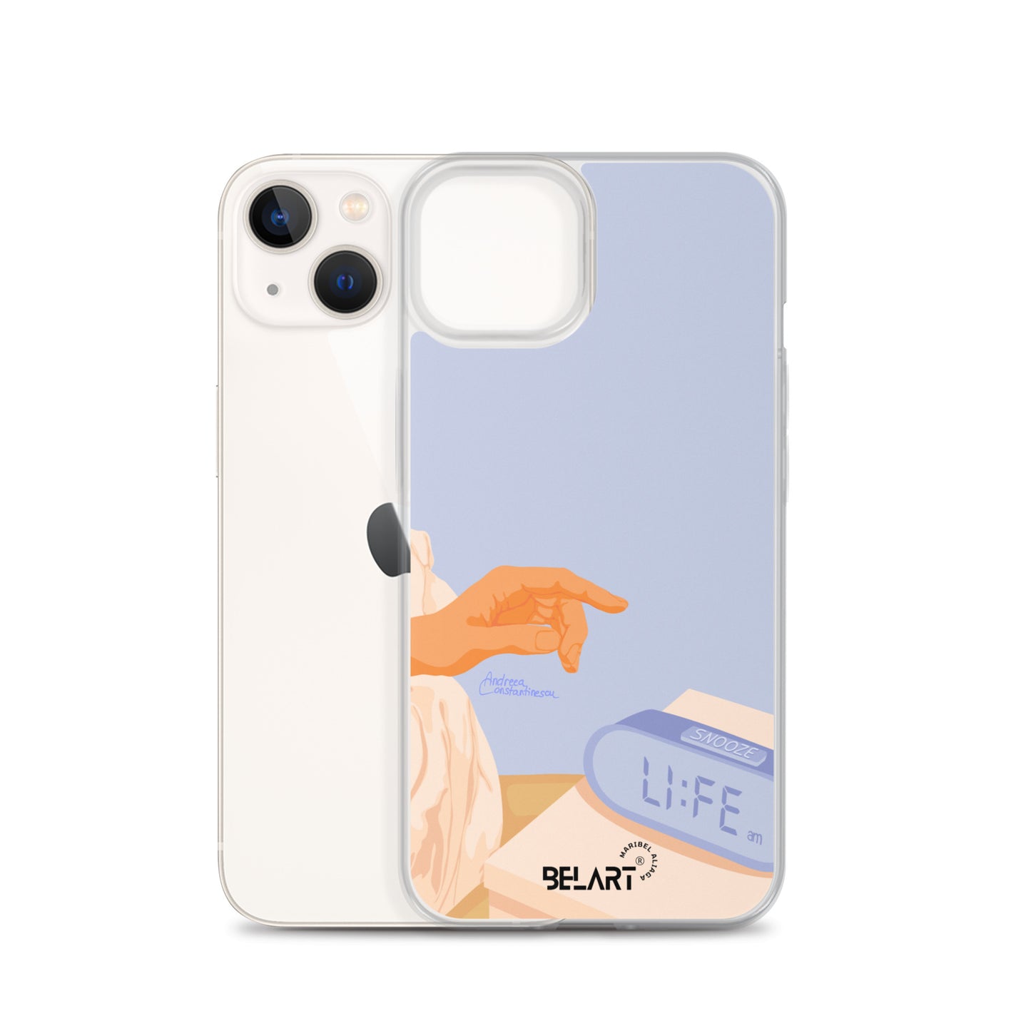 Funda transparente para iPhone® Snooze AM