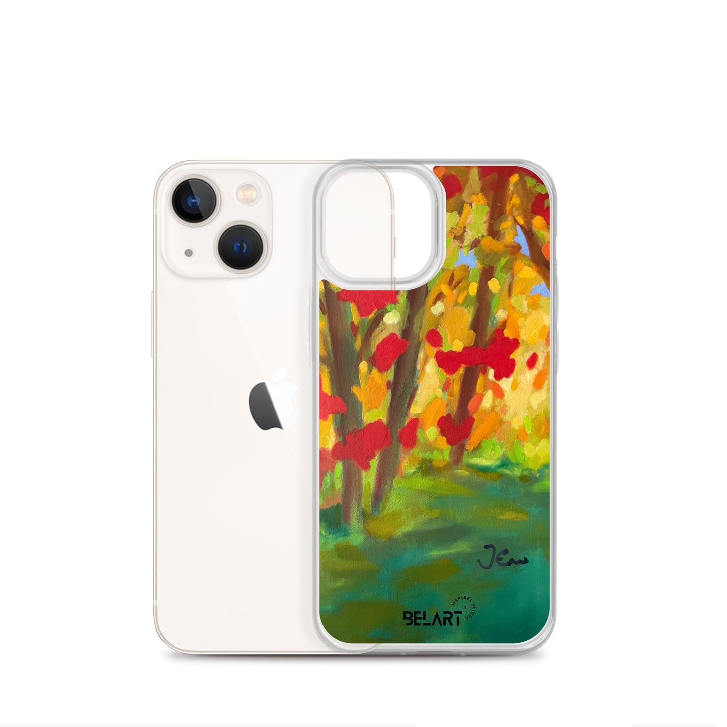 Funda transparente para iPhone® Autumn Leaves