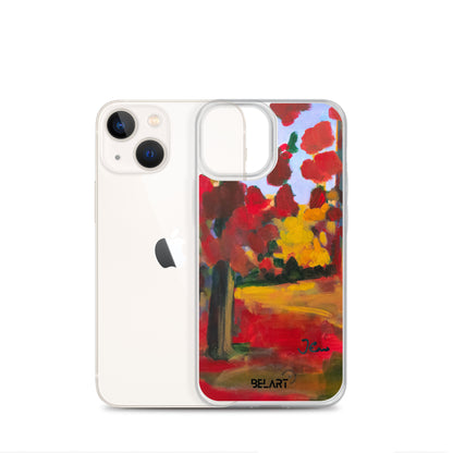 Funda transparente para iPhone® Red Forest