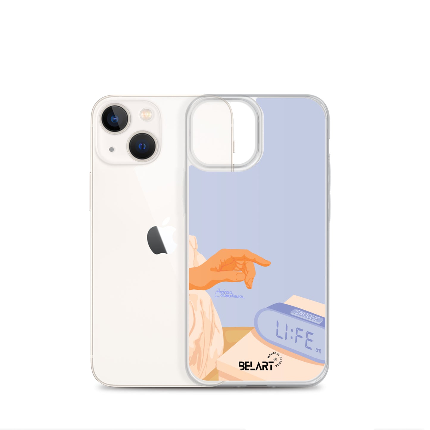 Funda transparente para iPhone® Snooze AM