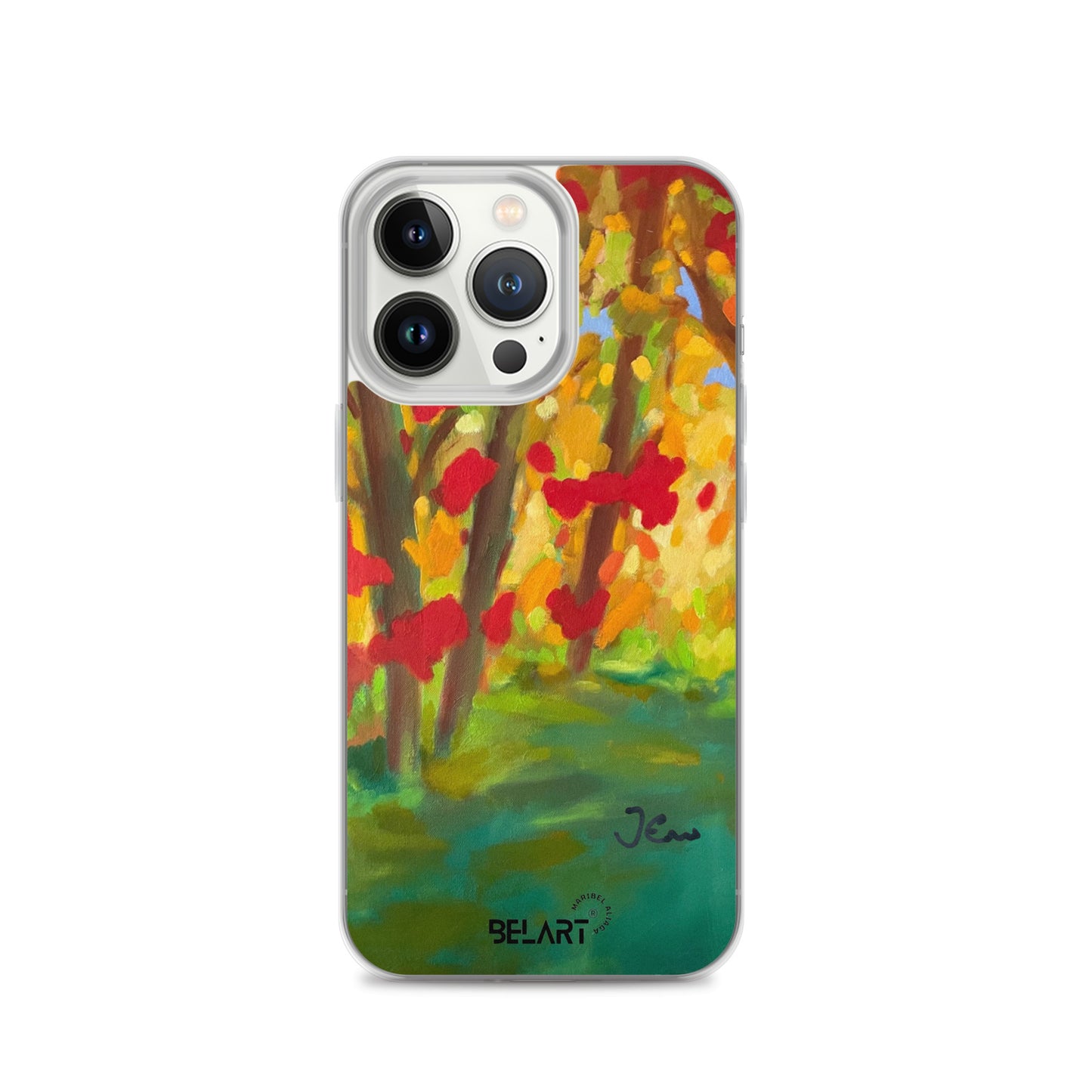 Funda transparente para iPhone® Autumn Leaves