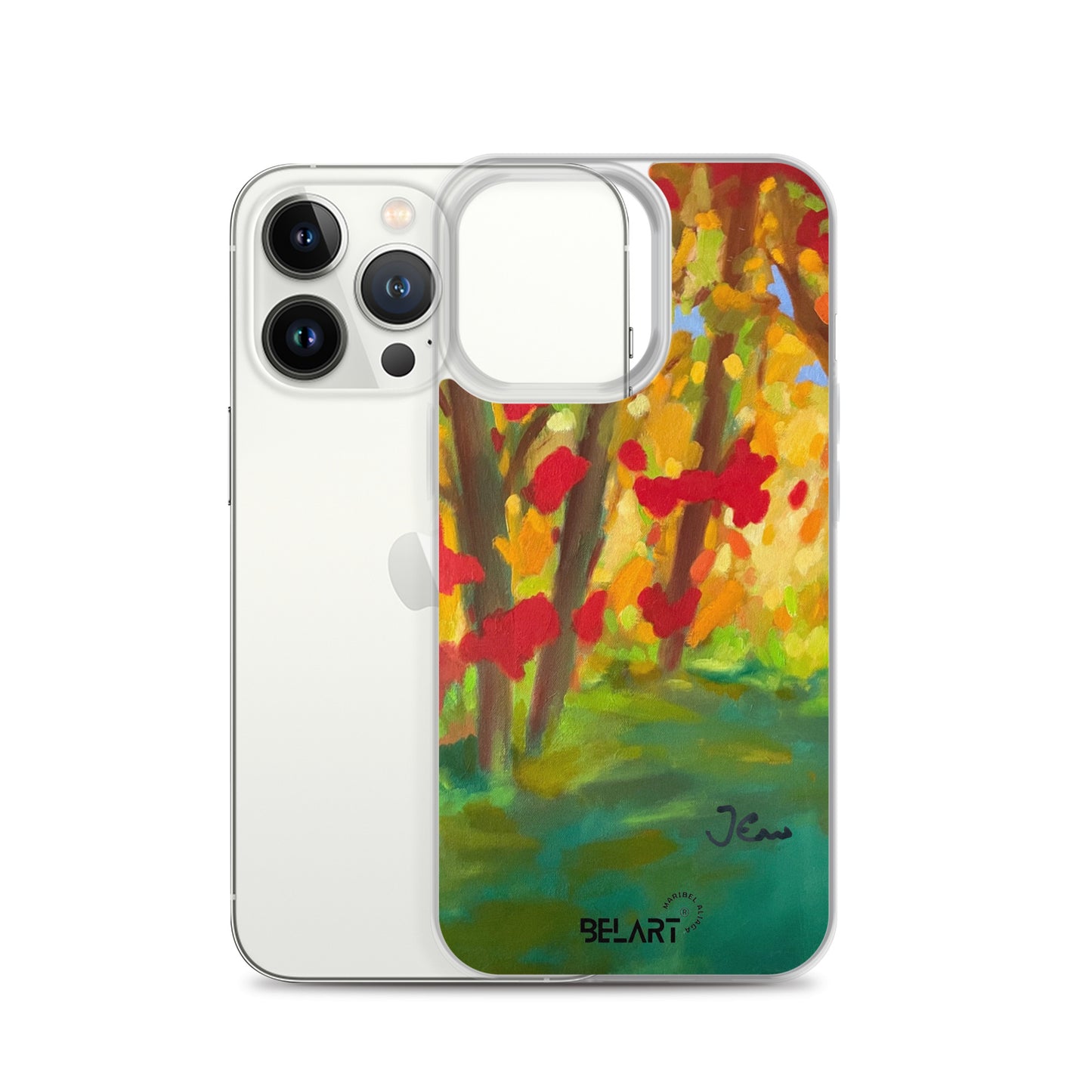 Funda transparente para iPhone® Autumn Leaves