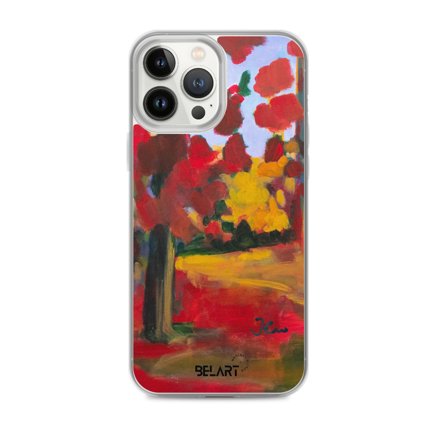 Funda transparente para iPhone® Red Forest