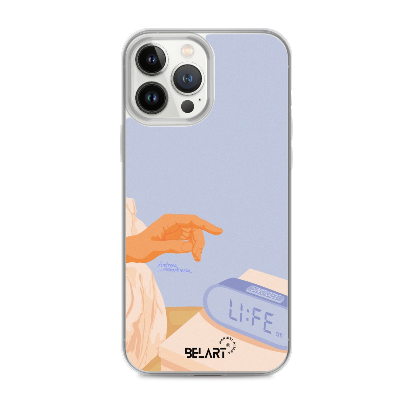 Funda transparente para iPhone® Snooze AM