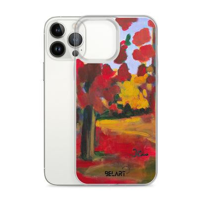 Funda transparente para iPhone® Red Forest