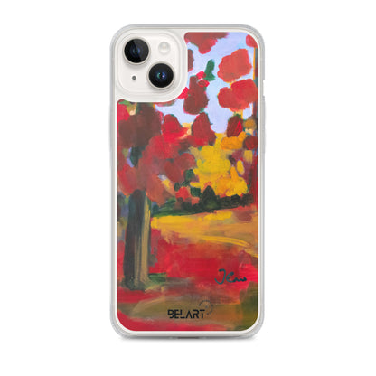 Funda transparente para iPhone® Red Forest