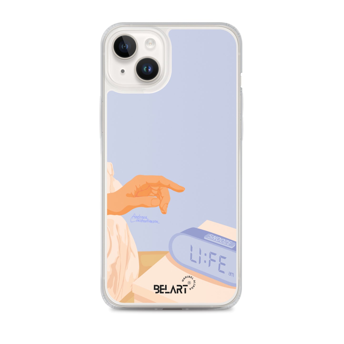 Funda transparente para iPhone® Snooze AM