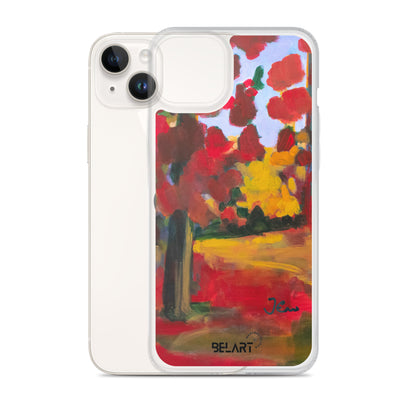 Funda transparente para iPhone® Red Forest