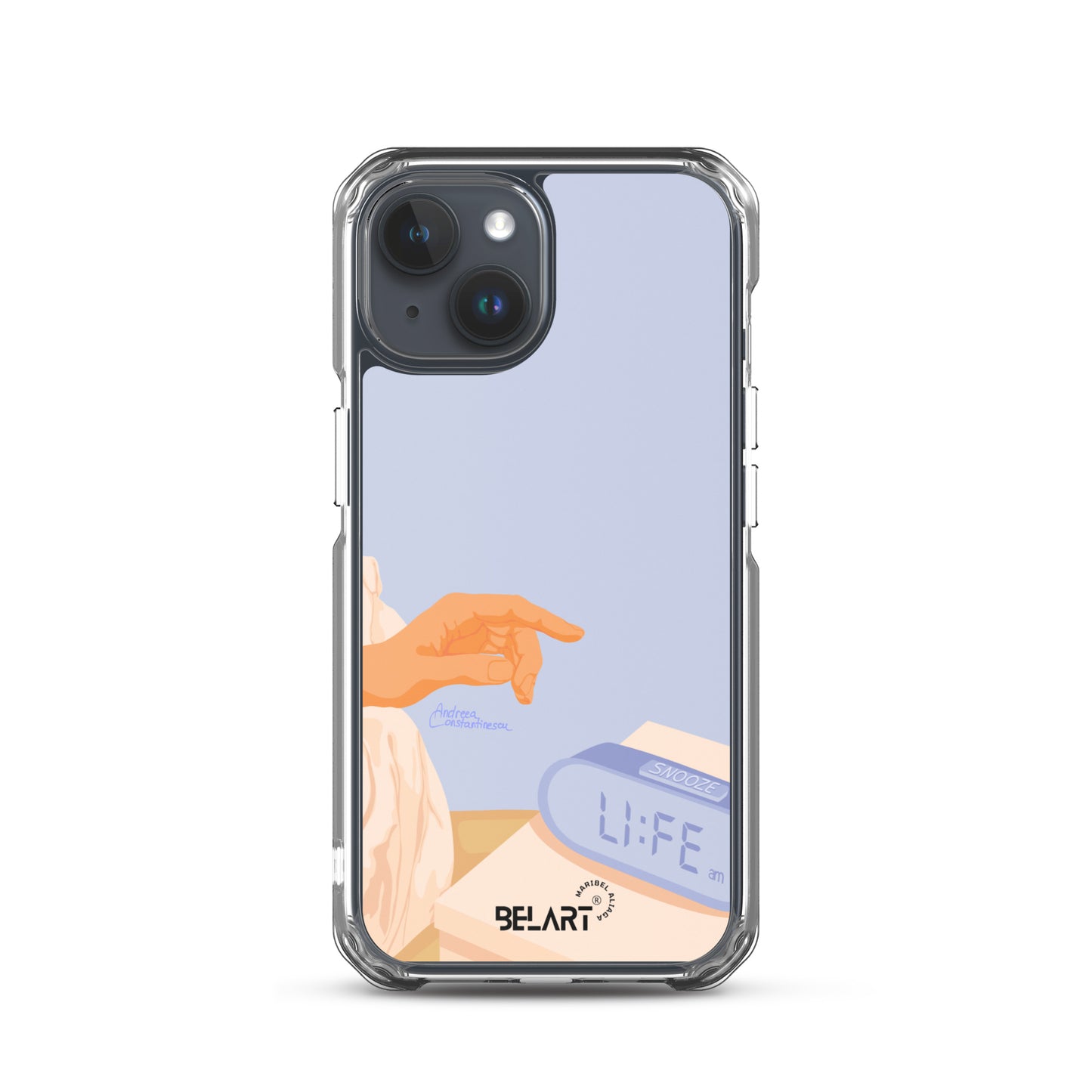 Funda transparente para iPhone® Snooze AM