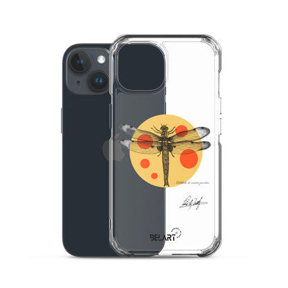 Funda transparente para iPhone® Libélula De Cuatro Puntos