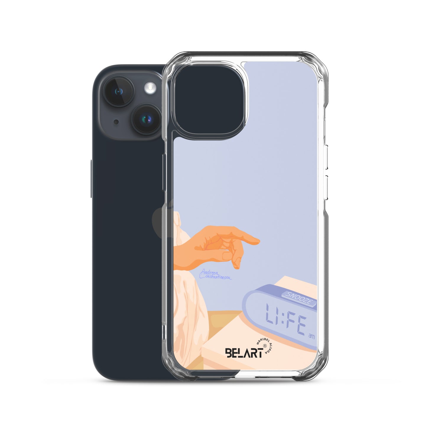 Funda transparente para iPhone® Snooze AM