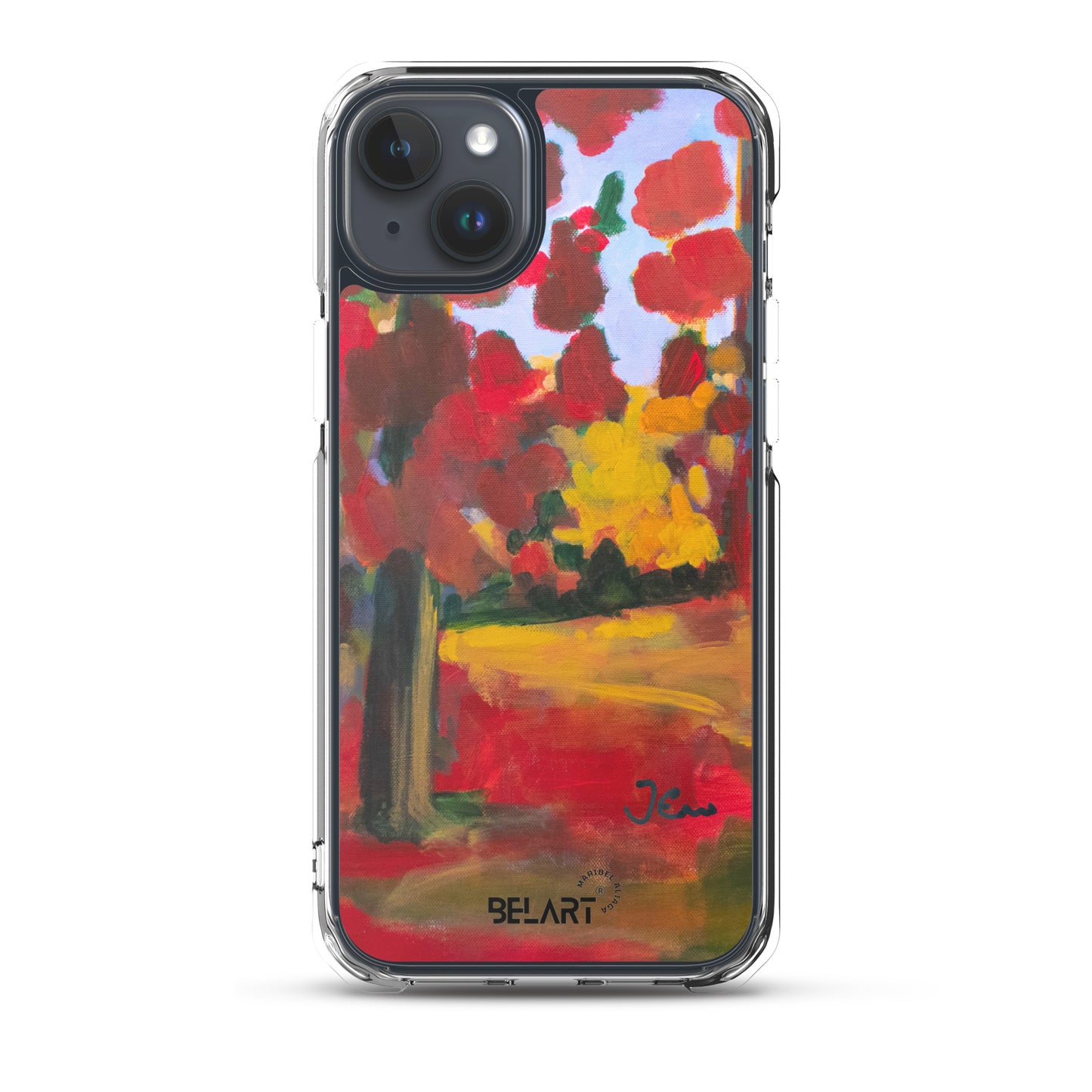 Funda transparente para iPhone® Red Forest