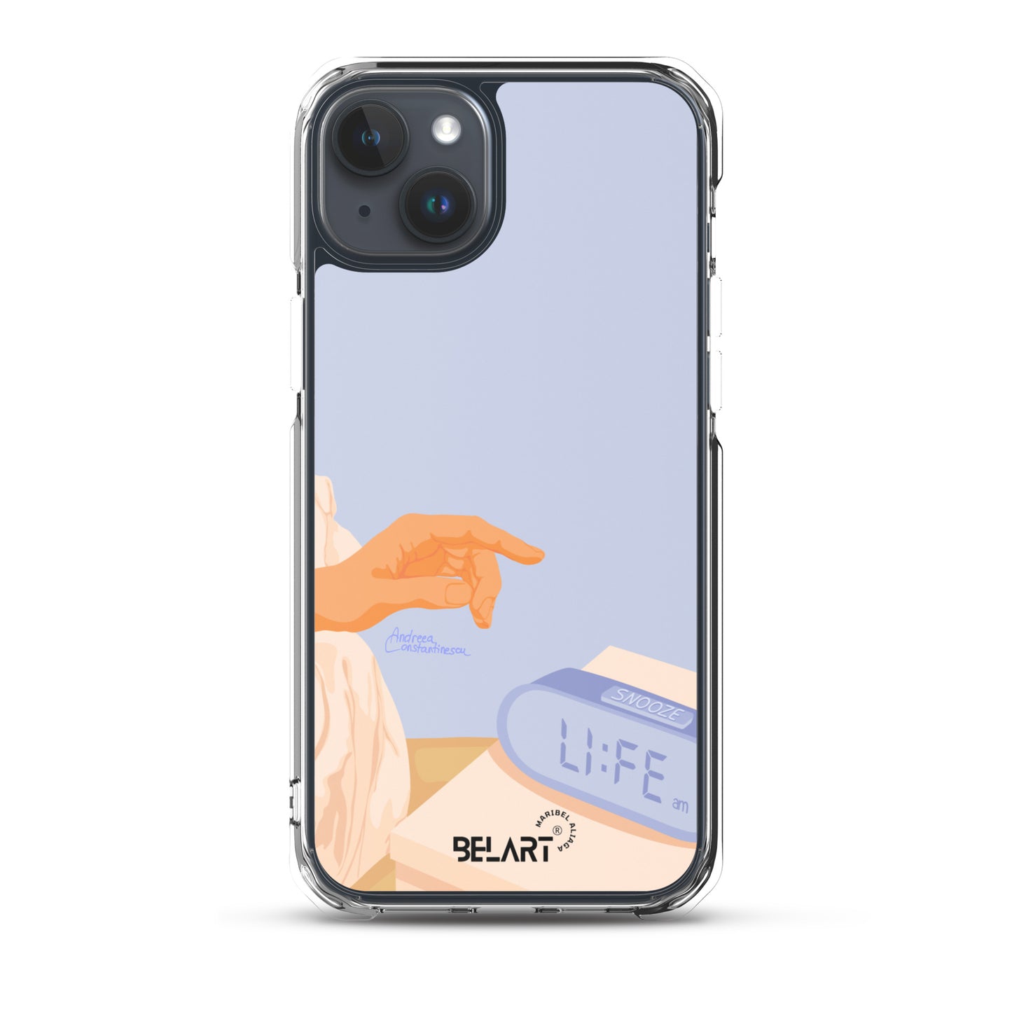 Funda transparente para iPhone® Snooze AM