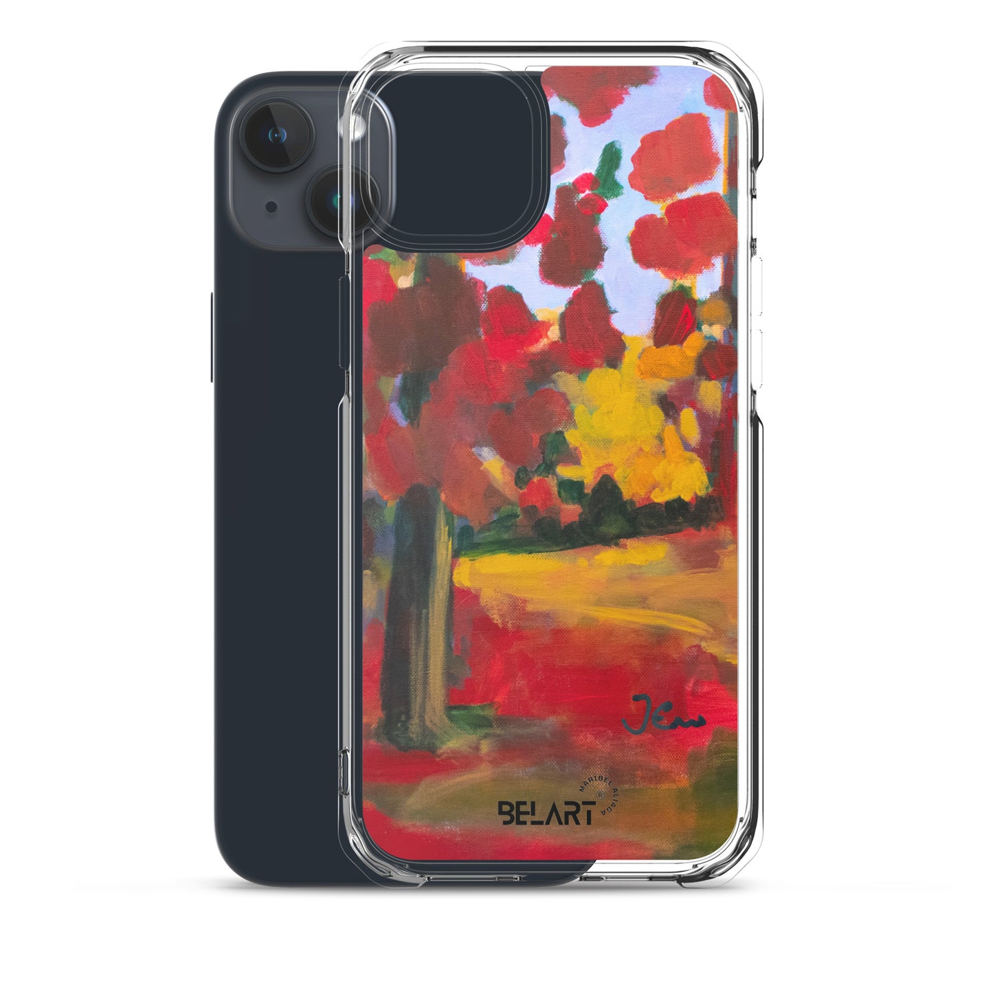 Funda transparente para iPhone® Red Forest