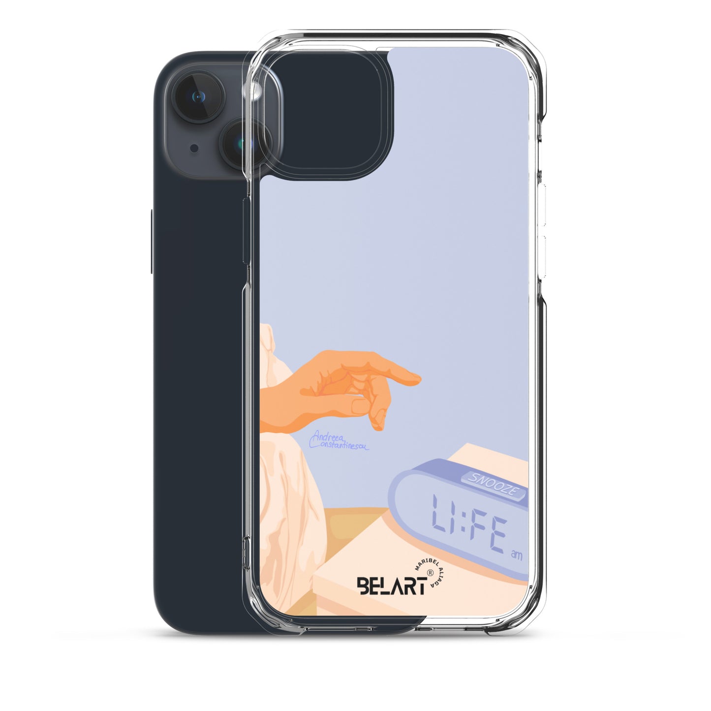 Funda transparente para iPhone® Snooze AM