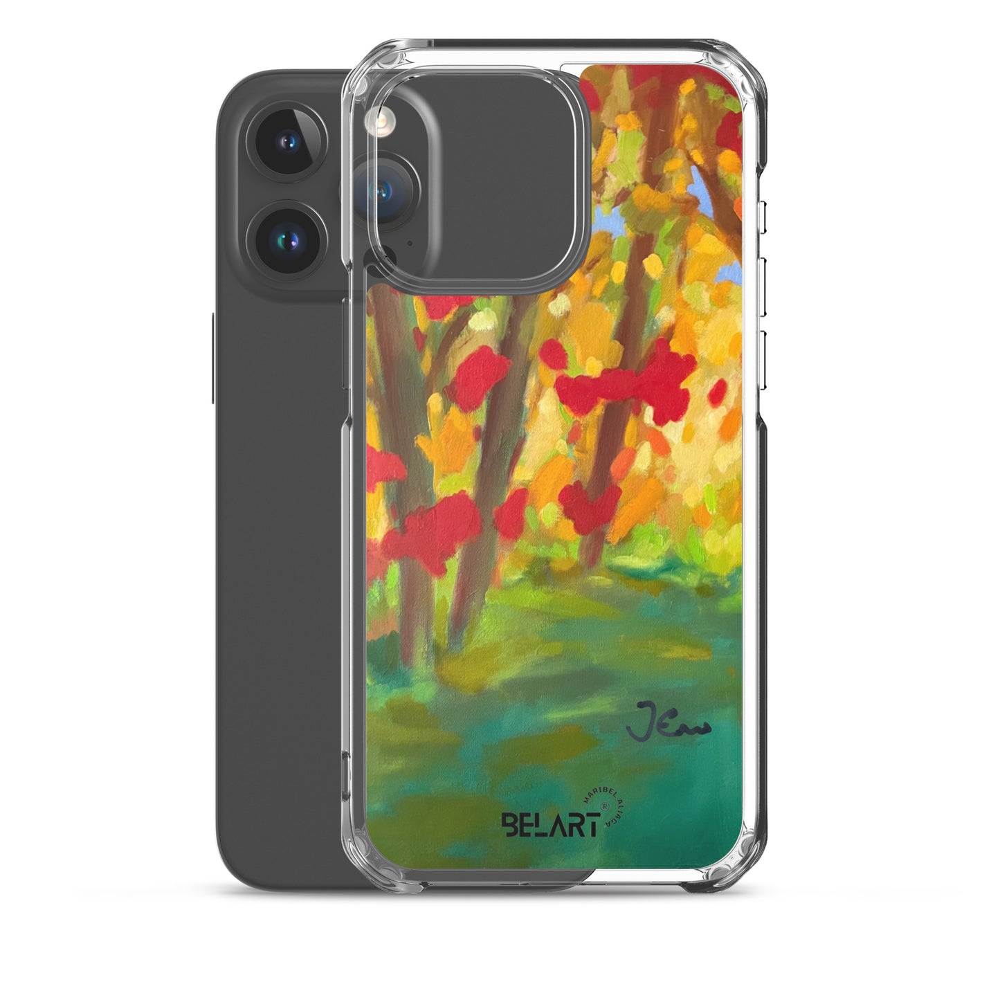 Funda transparente para iPhone® Autumn Leaves