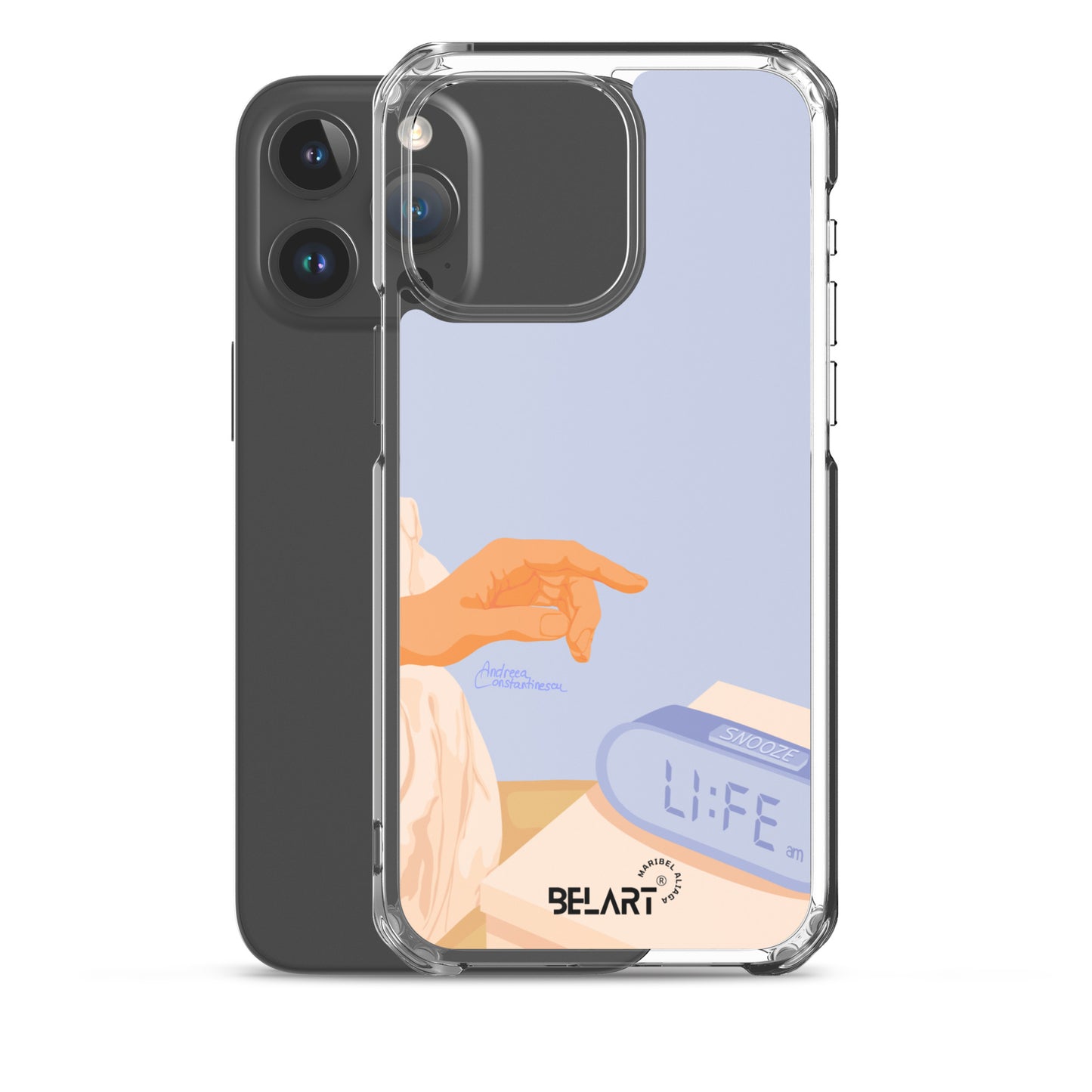 Funda transparente para iPhone® Snooze AM