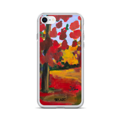 Funda transparente para iPhone® Red Forest