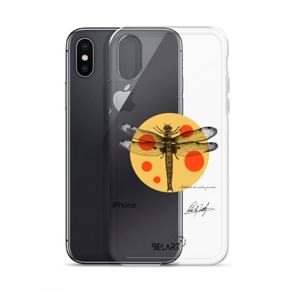 Funda transparente para iPhone® Libélula De Cuatro Puntos