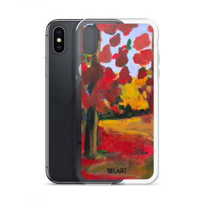 Funda transparente para iPhone® Red Forest