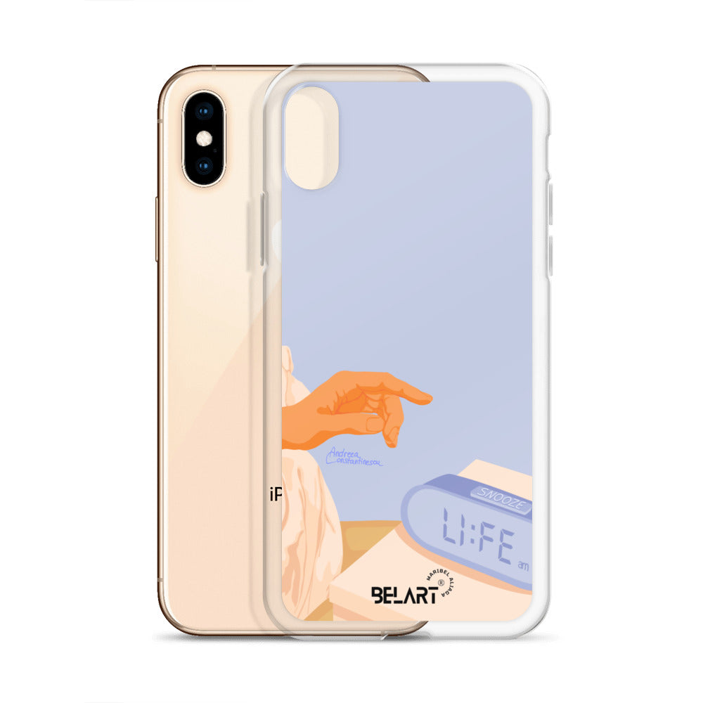 Funda transparente para iPhone® Snooze AM