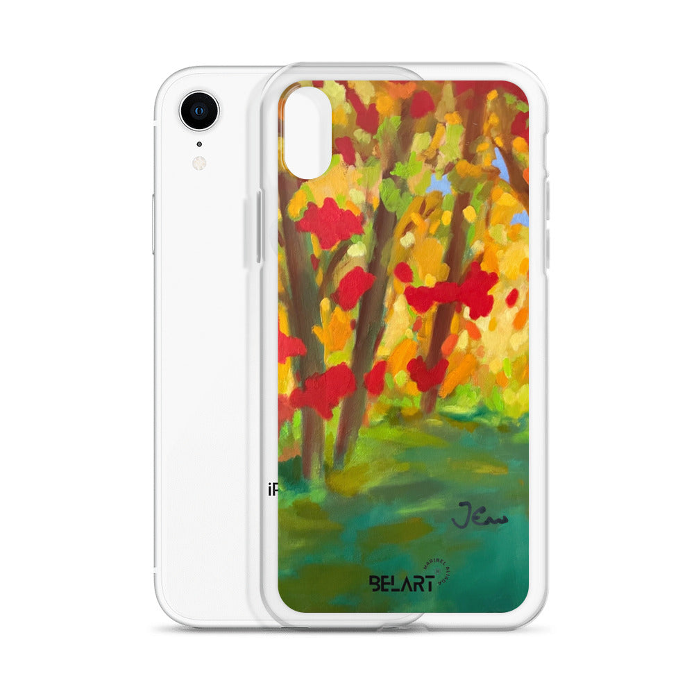 Funda transparente para iPhone® Autumn Leaves