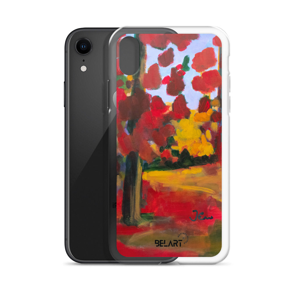 Funda transparente para iPhone® Red Forest