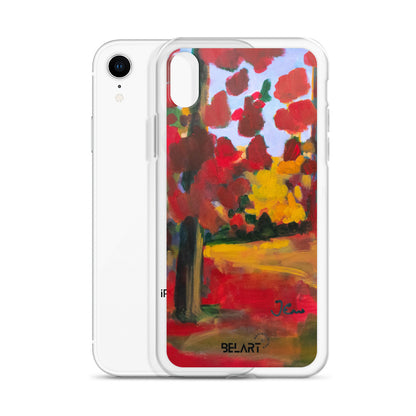 Funda transparente para iPhone® Red Forest